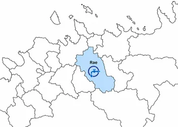 The circular logo with a water tap and drop marks Rae municipality Harjumaa on the map southeast of Tallinn, in the water meter node of the terraced house, the plumber leaves a free space under the filter jug so that the filter can be cleaned without disassembling the node.